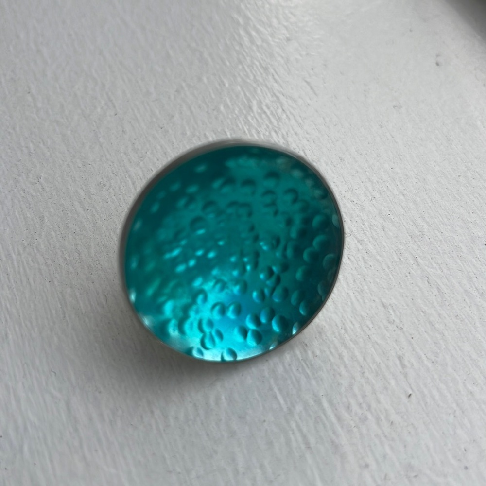 Green Resin Adjustable Cocktail Ring